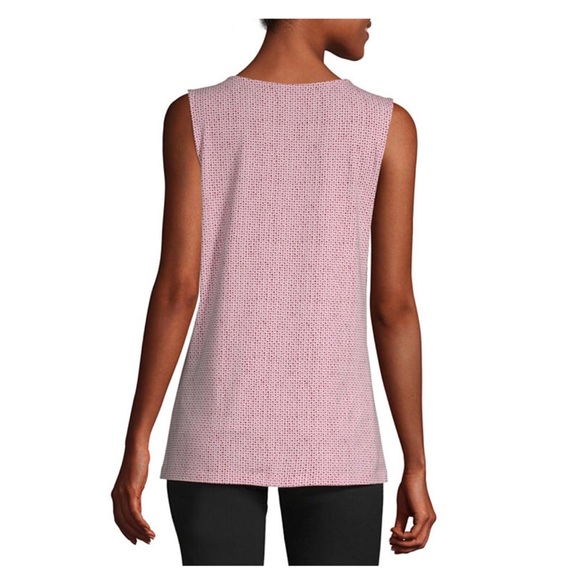 NWT- Liz Claiborne Sleeveless Split Neck Tunic - Picture 2 of 4